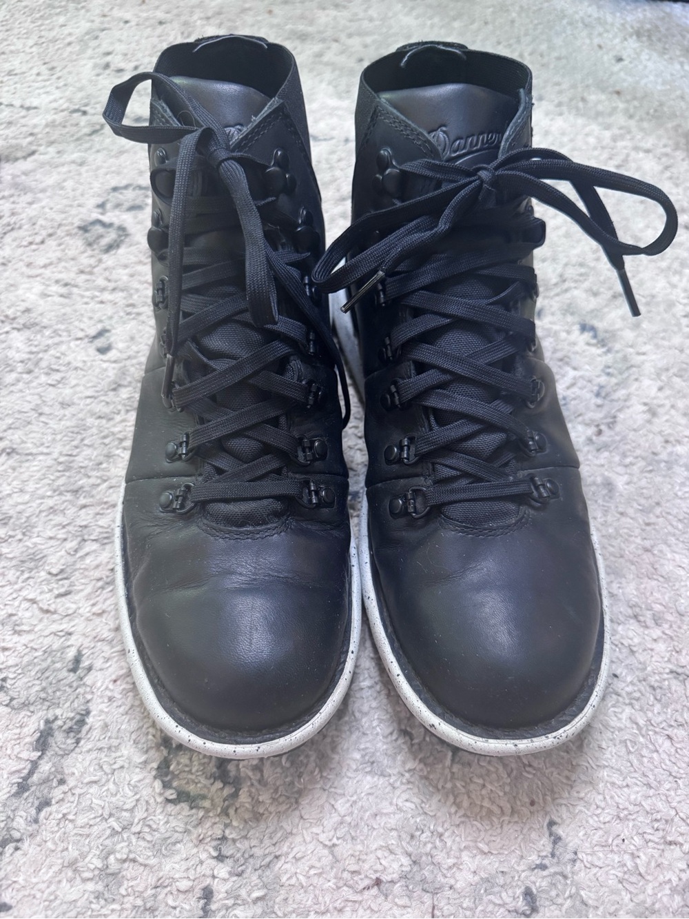 Danner Men's Black Leather Lace-Up Leather Jacket wedge ankle boots vertigo 917